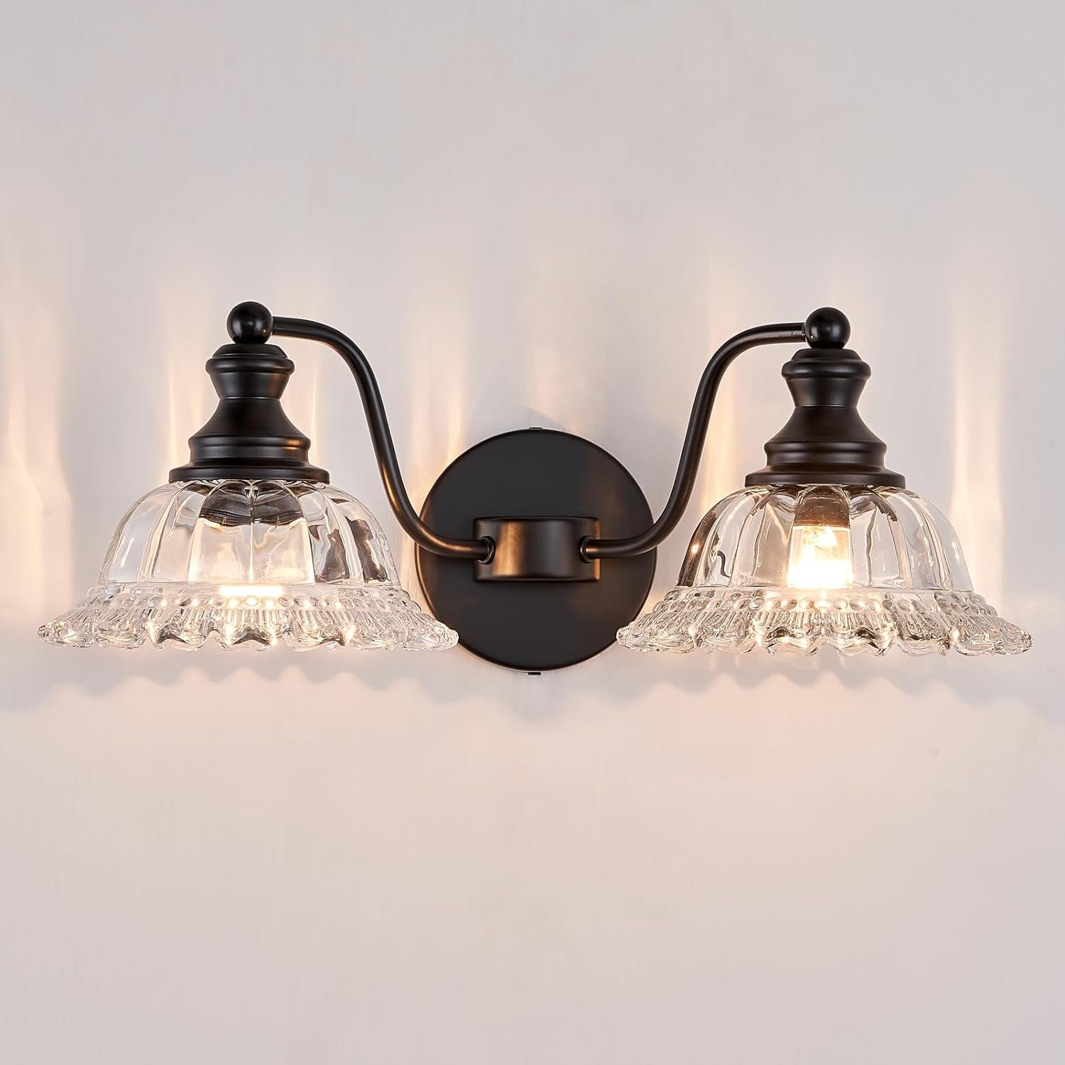 Farmhouse Vanity Lights for Bathroom Light Fixtures Black Vanity Lights 3 Light Bathroom Light Fixtures