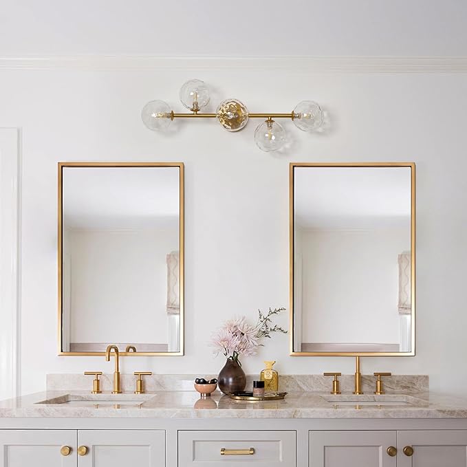 Gold Modern Bathroom Vanity Light Fixture