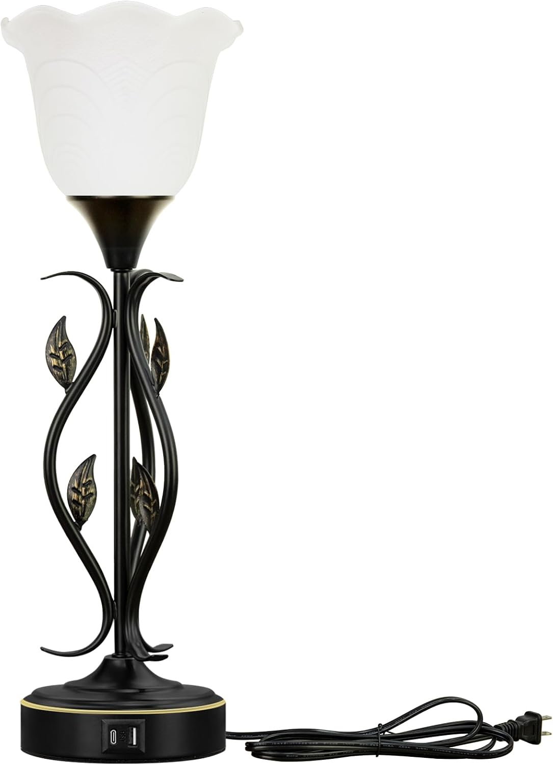 Set of 2 Bedside Lamps – USB, 3-Way Dimmable