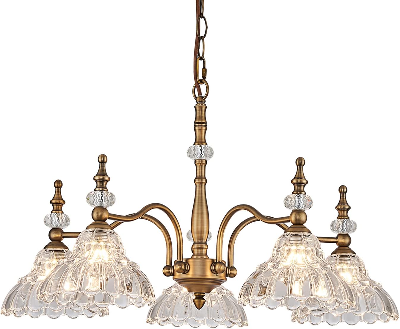 5-Light Modern Chandelier – Elegant Pendant Lamp