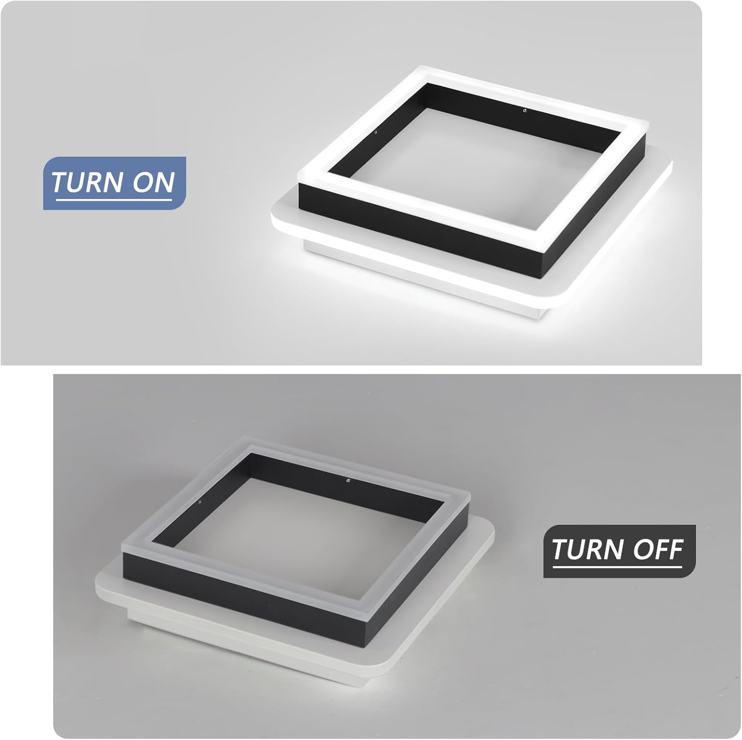Square Modern LED Ceiling Light Fixture