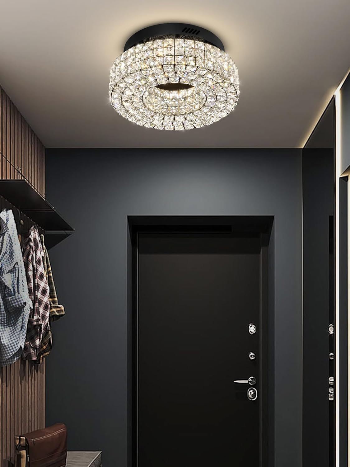 32” Modern Crystal LED Chandelier
