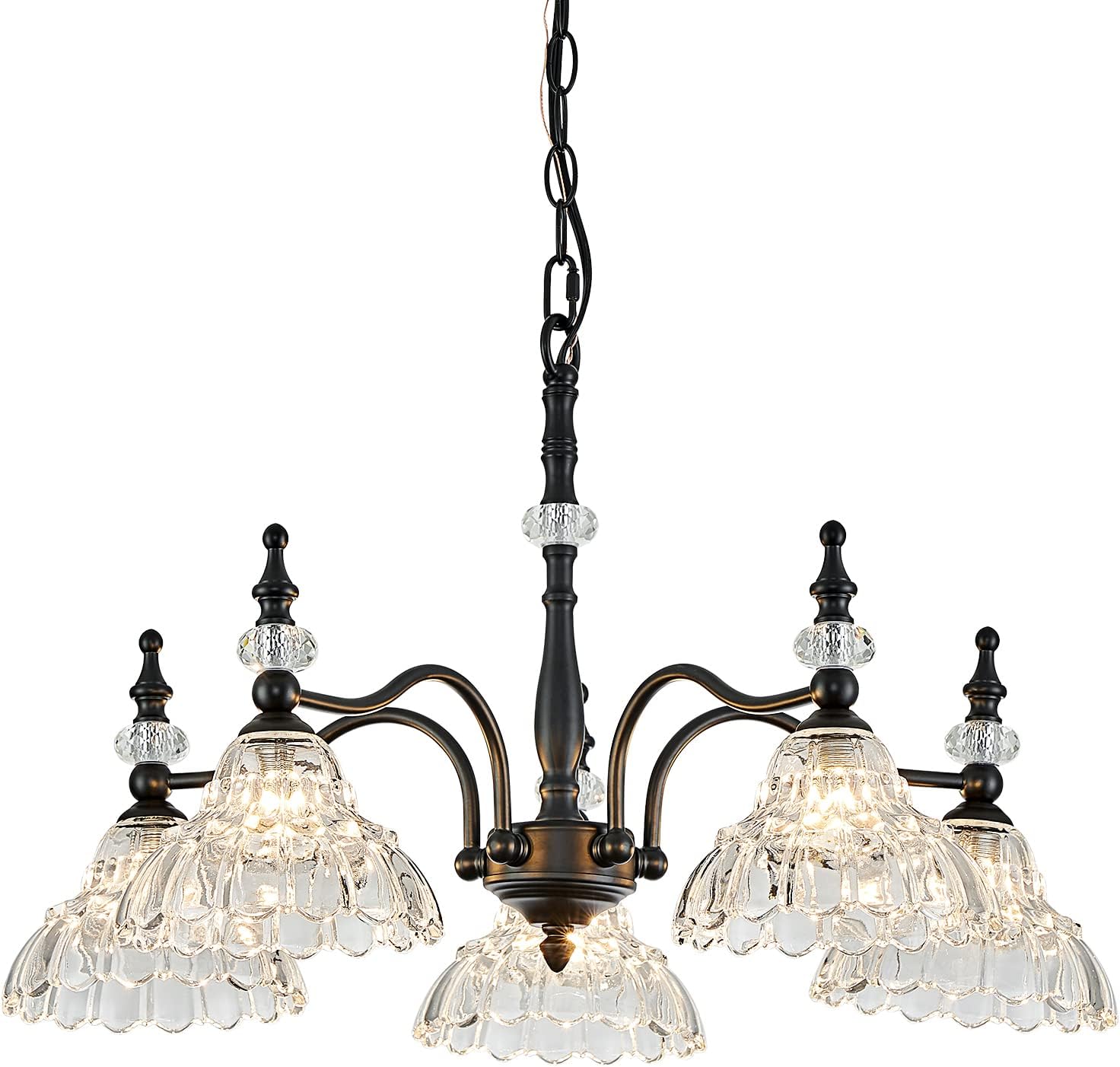 5-Light Modern Chandelier – Elegant Pendant Lamp