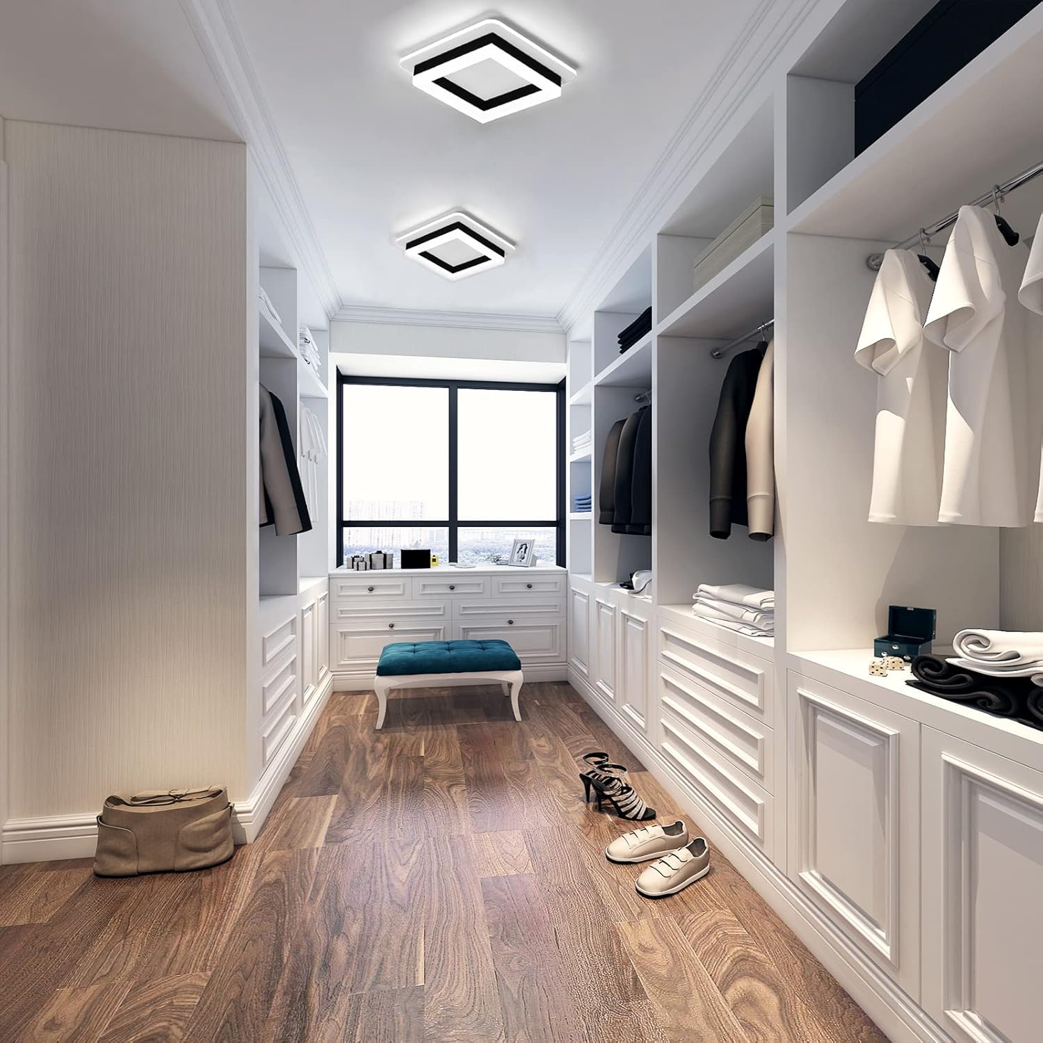 Square Modern LED Ceiling Light Fixture