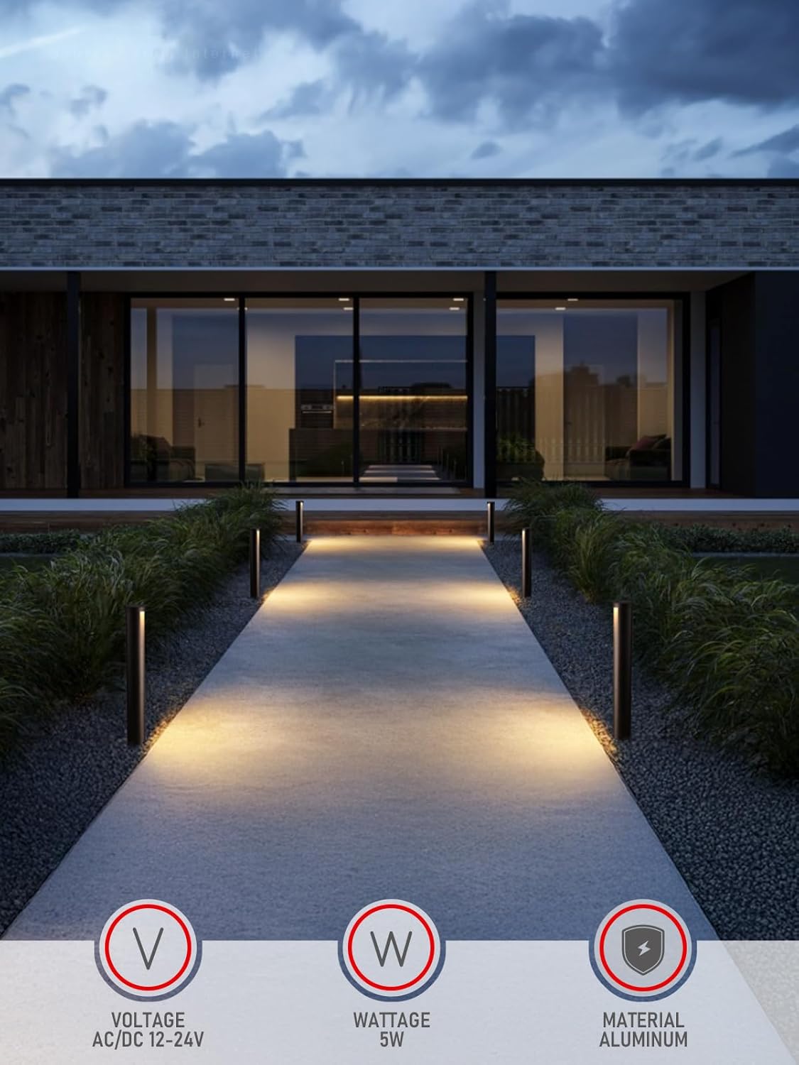 5CCT LED Pathway Lights – 6-Pack, Low Voltage