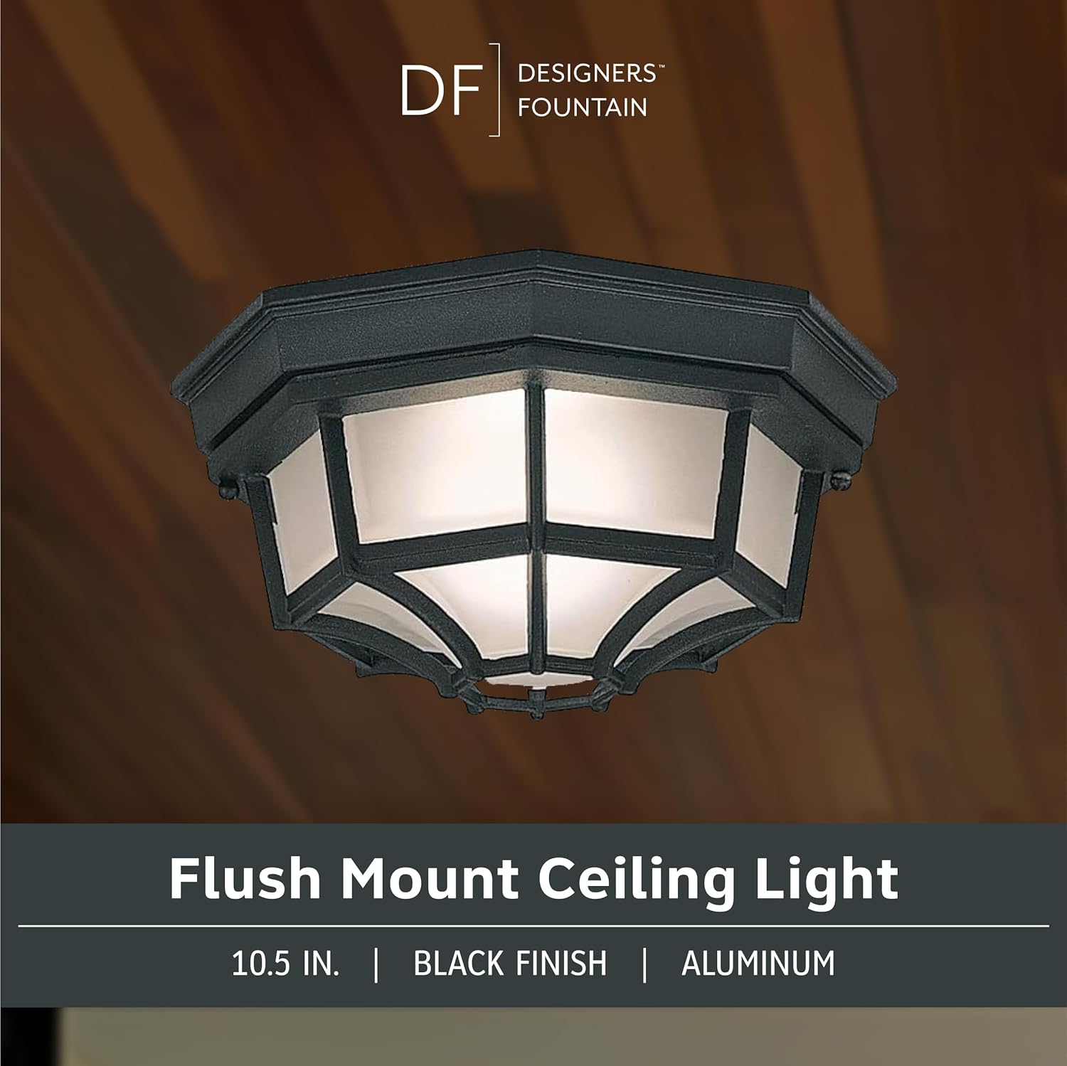 Builder Cast Outdoor Flush Mount – 10.5" Black