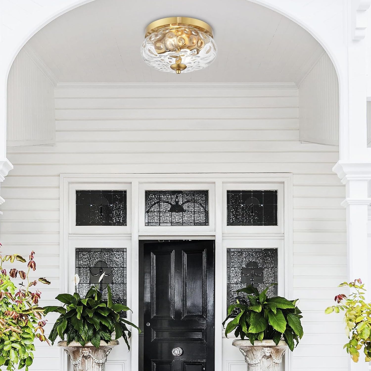 Gold Flush Mount Ceiling Light Fixture