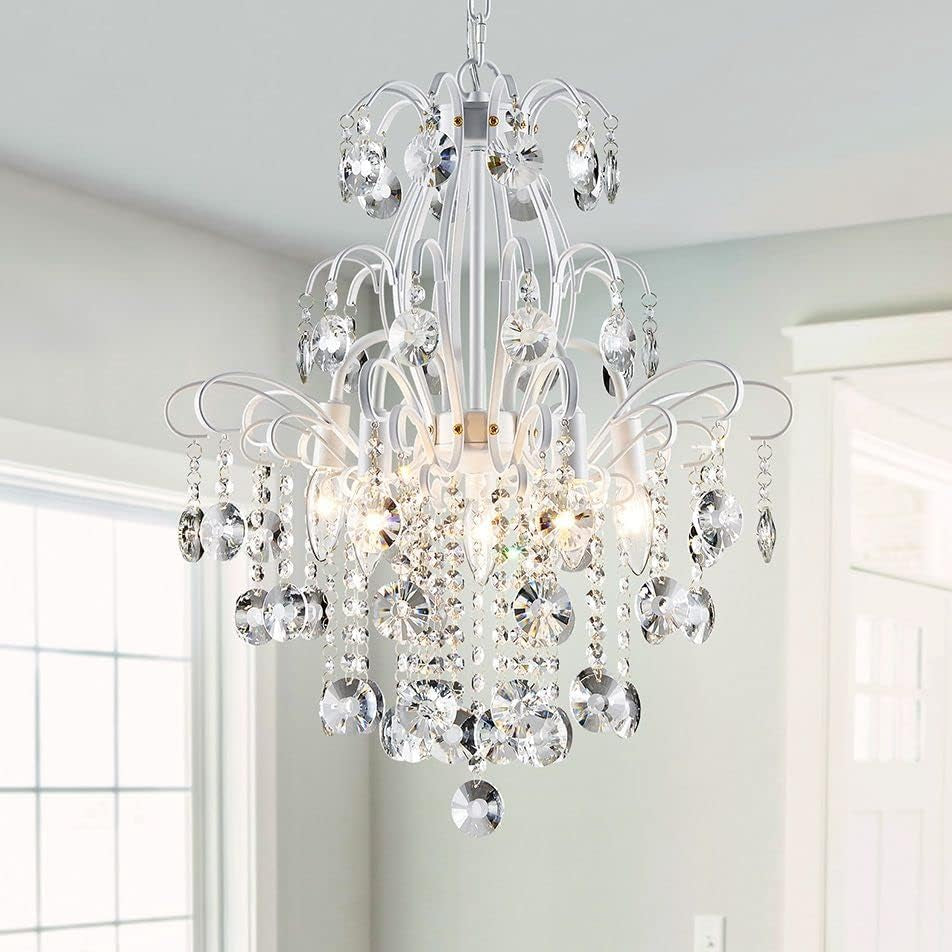 Gold Crystal Flush Mount Chandelier