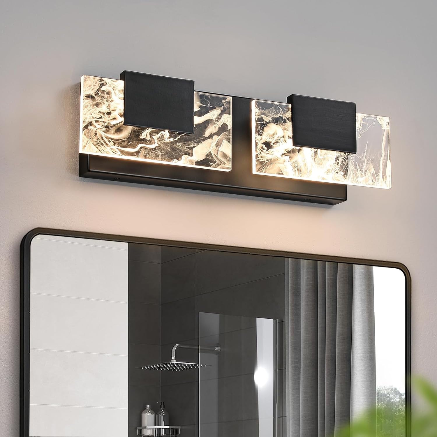 24” LED Brushed Nickel 3-Light Bathroom Vanity Light