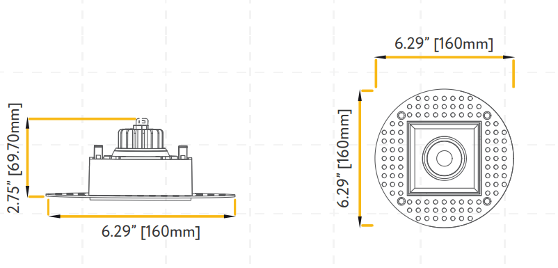 Goodlite G-95620 3″ 8W Square Trimless Gimbaled Spotlight Selectable CCT
