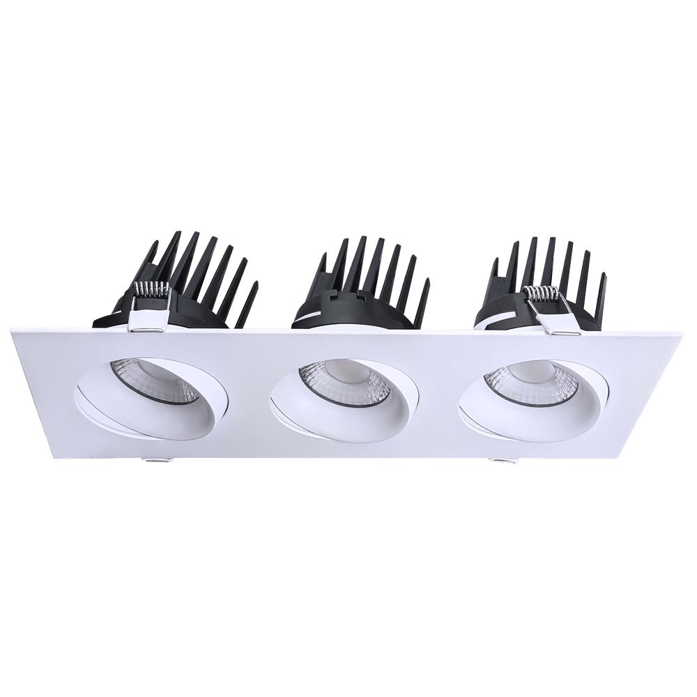 Goodlite Pura G-98723 3.5" 60W LED 3 Head Gimbal Selectable CCT/Wattage