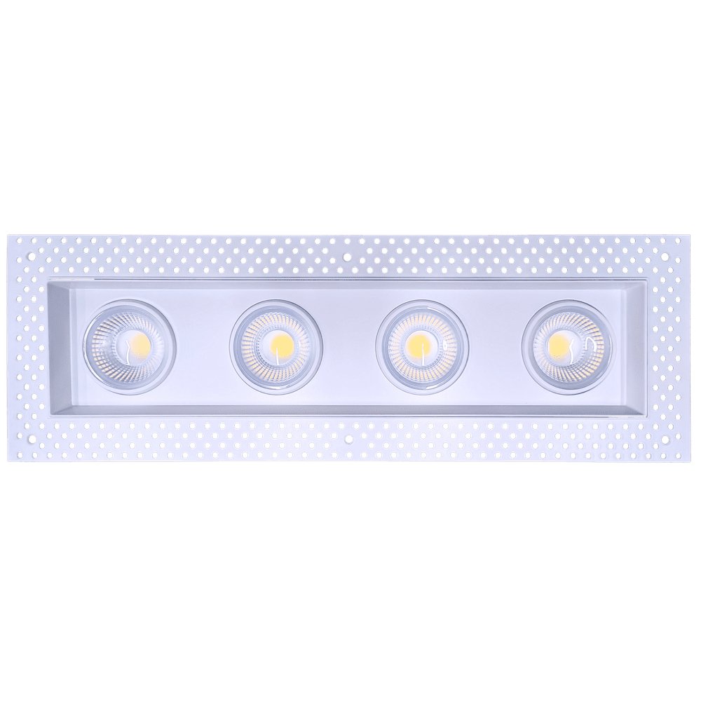 Goodlite Saturn G-99224 4″ 112W 4 Head Trimless LED Gimbal Selectable CCT/Wattage