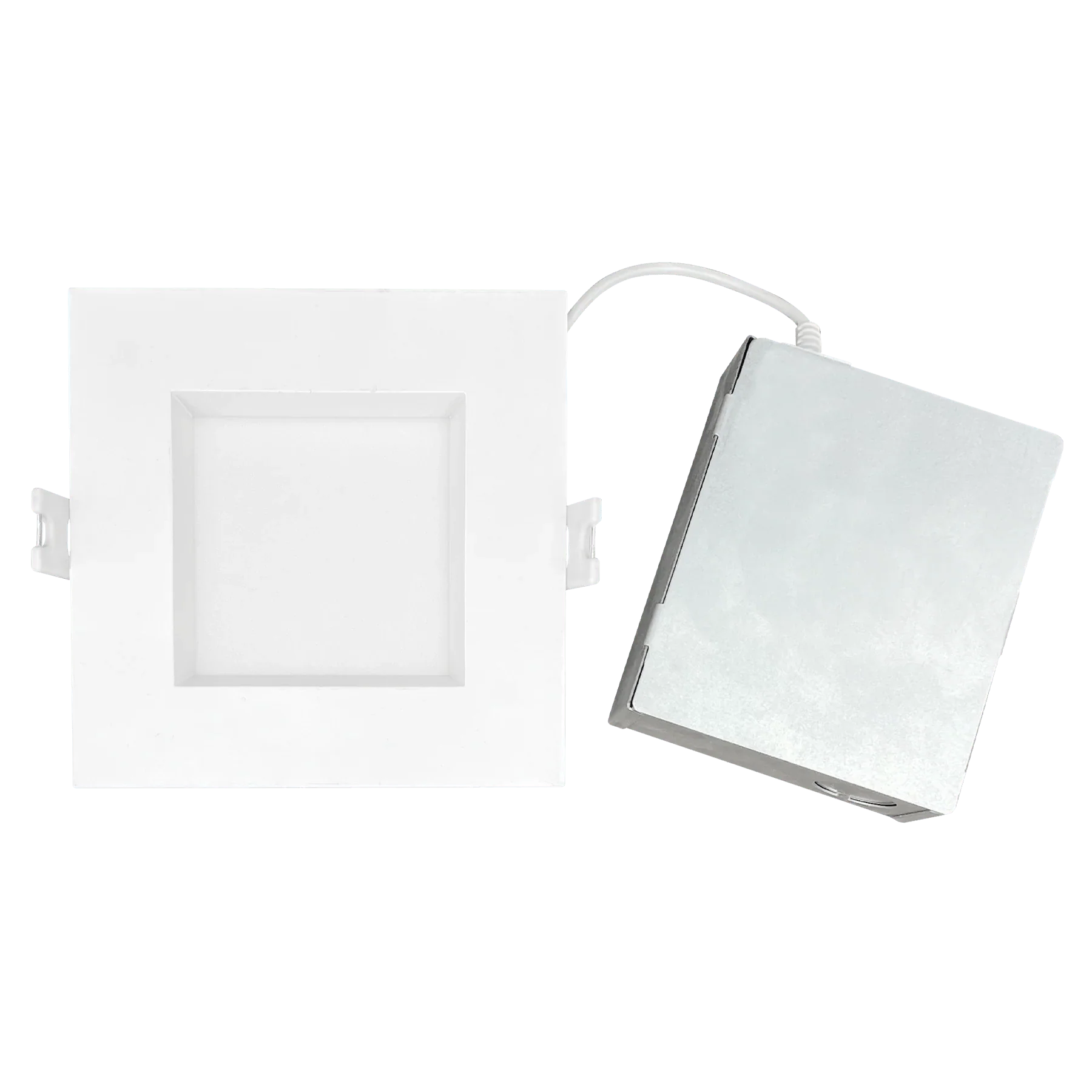 Luxrite LR22640 4" 15W LED Square Regressed Wafer Selectable CCT Hi Lumen