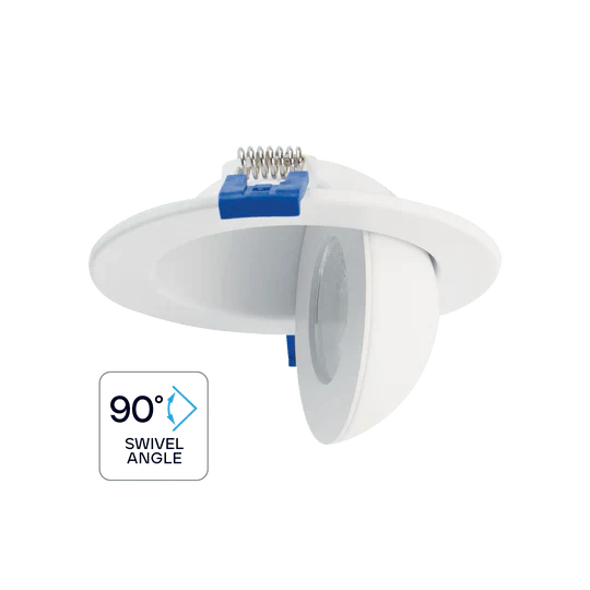 Luxrite LR23216 3" 8W LED Floating Gimbal Selectable CCT