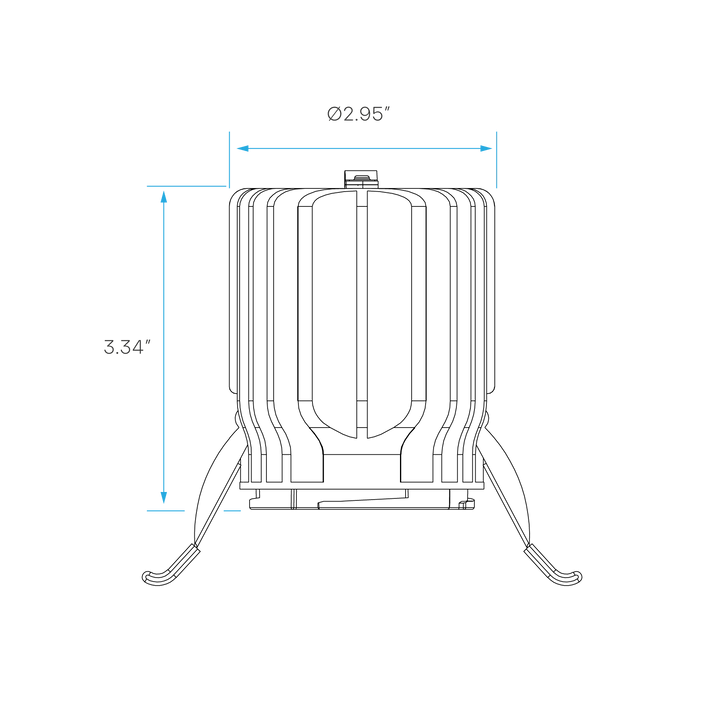 Luxrite LR2510X 3" 15W Regressed Spotlight Selectable CCT
