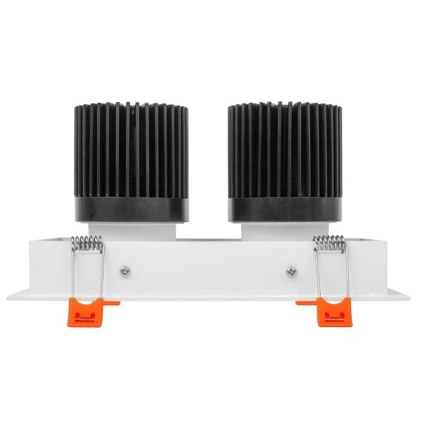 RAYHIL RAD2H 24W Dual Head LED Recessed Downlight  38° Selectable CCT