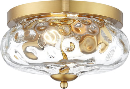 Gold Flush Mount Ceiling Light Fixture