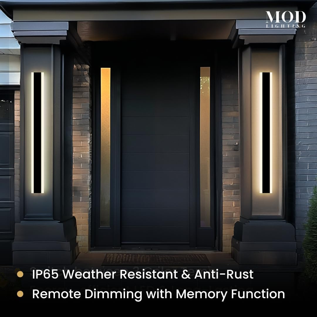 Haylen Outdoor LED Wall Light – 31" Black