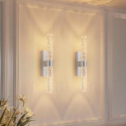 Set of 2 Dimmable Wall Sconces 15.3"