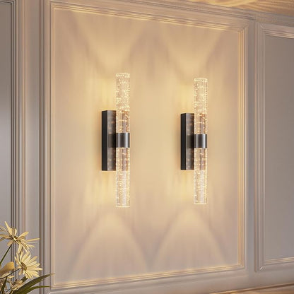 Set of 2 Dimmable Wall Sconces 15.3"