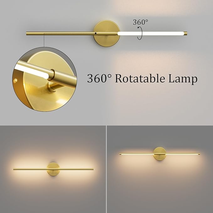 28" Black LED Wall Sconce Set – 2 Pack