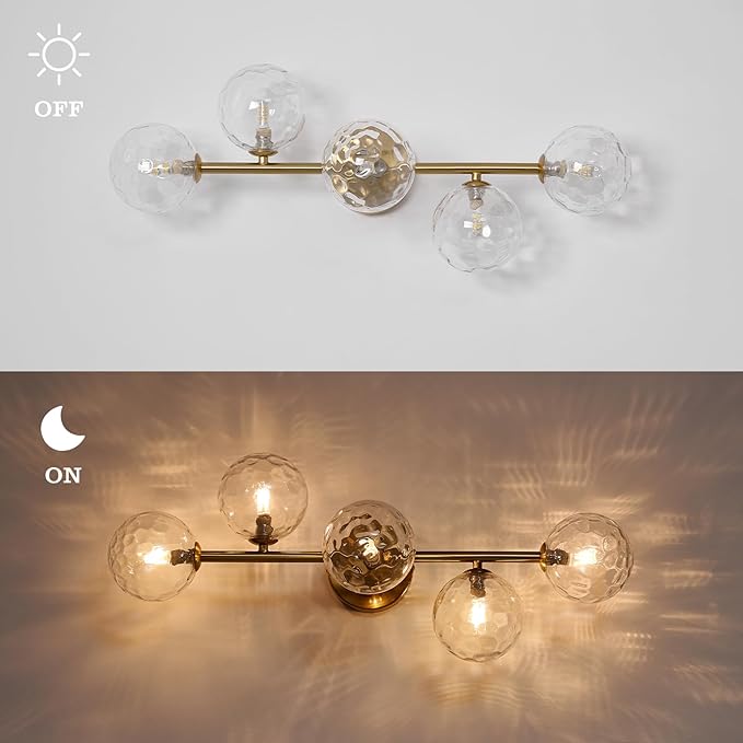 Gold Modern Bathroom Vanity Light Fixture