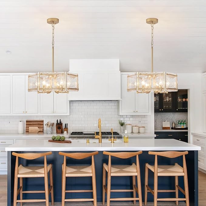 Brushed Glass Style 6 Light Ceiling Drum 