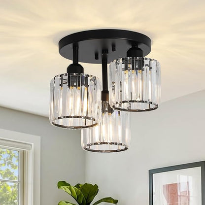 3-Light Style Semi Flush Mount 