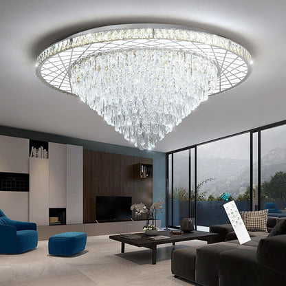 Modern Glam 24" Crystal Chandelier – Gold Finish