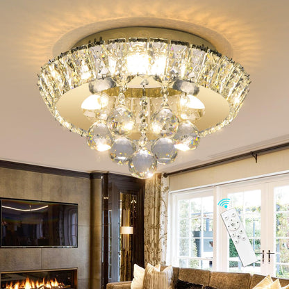 Modern Glam 24" Crystal Chandelier – Gold Finish