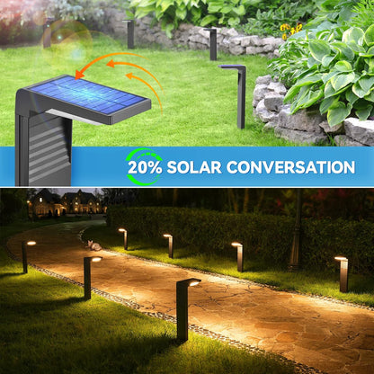 Solar Pathway Lights – 4 Pack, Dual Color Modes