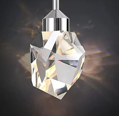 Gold 5-Light Raindrop Pendant Chandelier