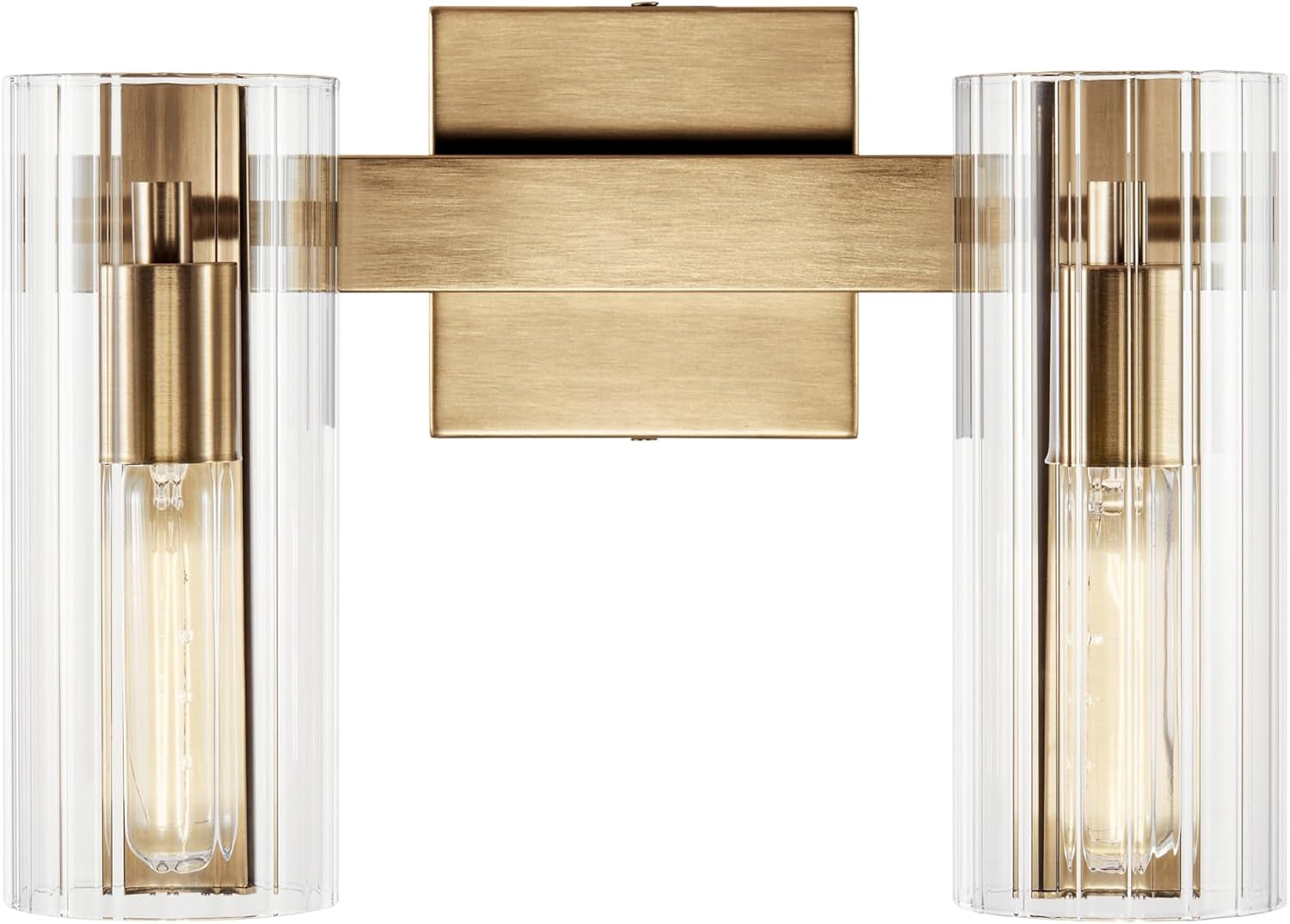 Jemsa 2-Light Vanity in Champagne Bronze