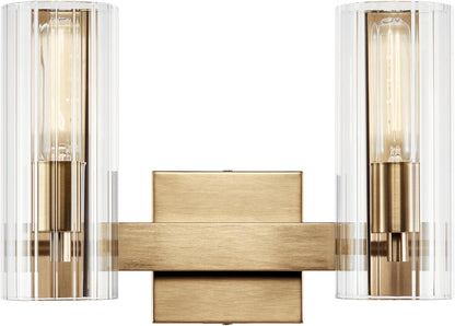 Jemsa 2-Light Vanity in Champagne Bronze