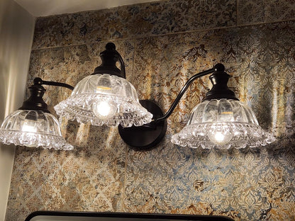 Farmhouse Vanity Lights for Bathroom Light Fixtures Black Vanity Lights 3 Light Bathroom Light Fixtures