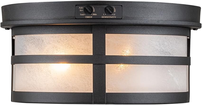 Motion Sensor Outdoor Ceiling Light – 2-Light