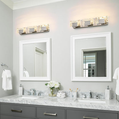 24” LED Brushed Nickel 3-Light Bathroom Vanity Light