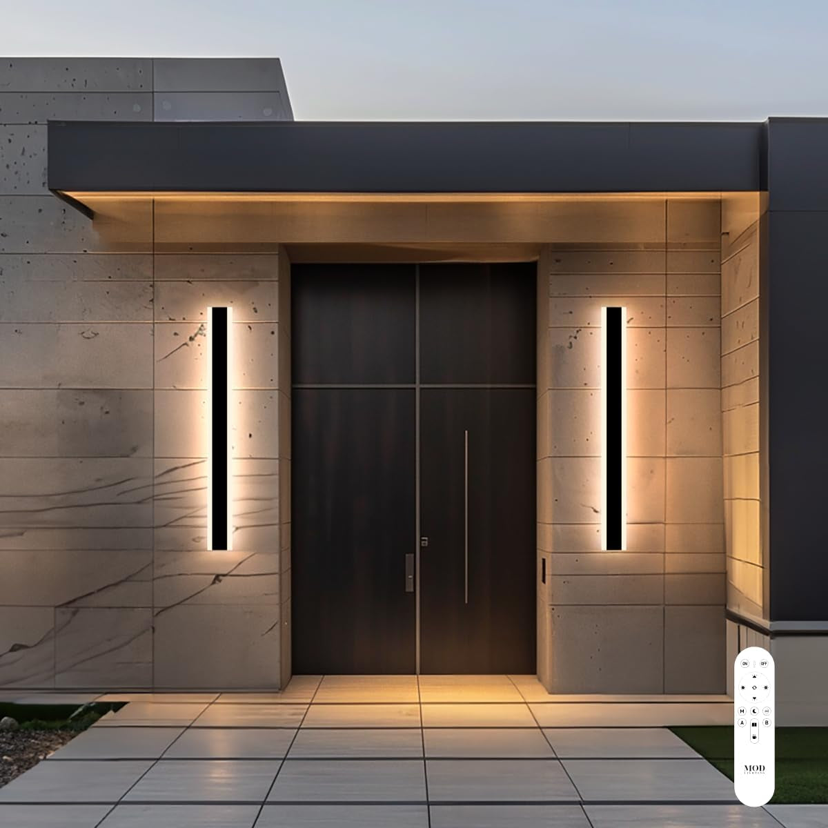 Haylen Outdoor LED Wall Light – 31" Black