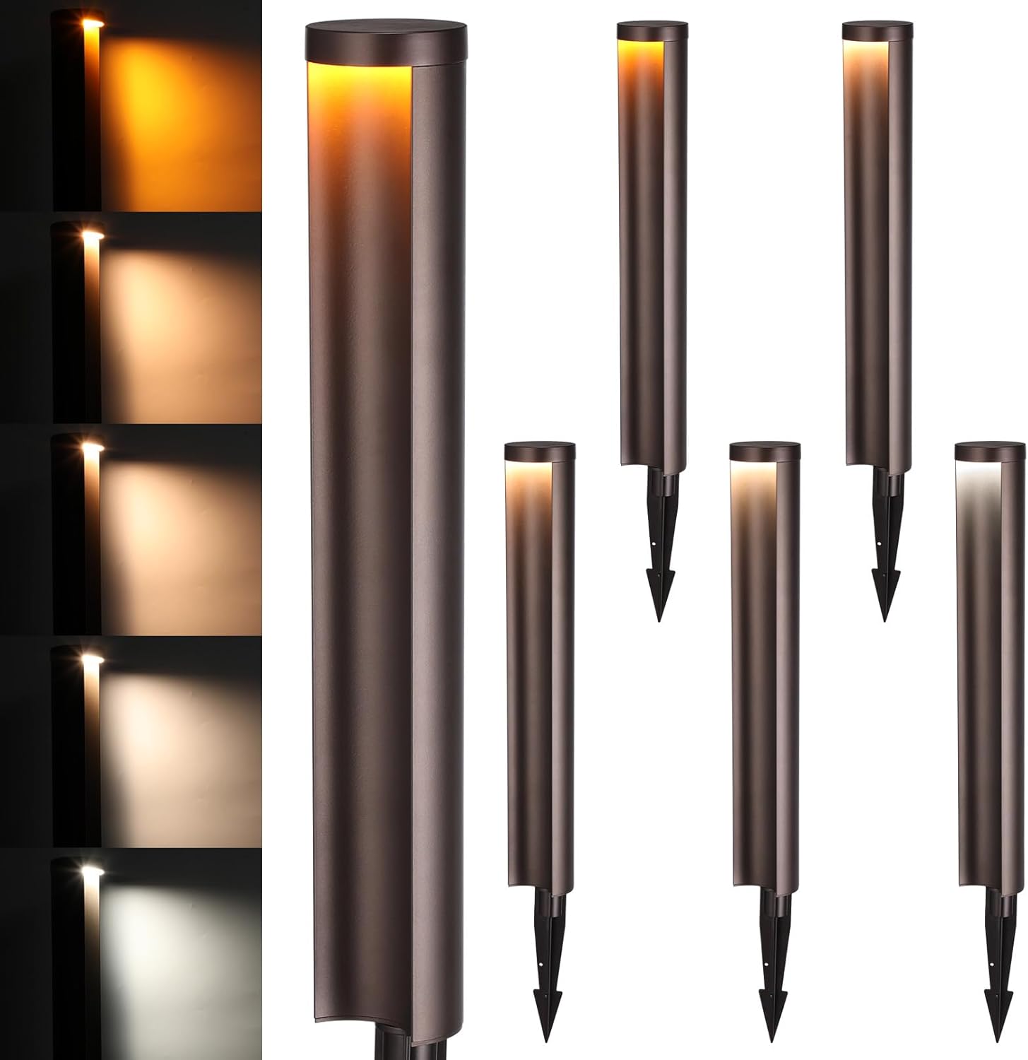 5CCT LED Pathway Lights – 6-Pack, Low Voltage