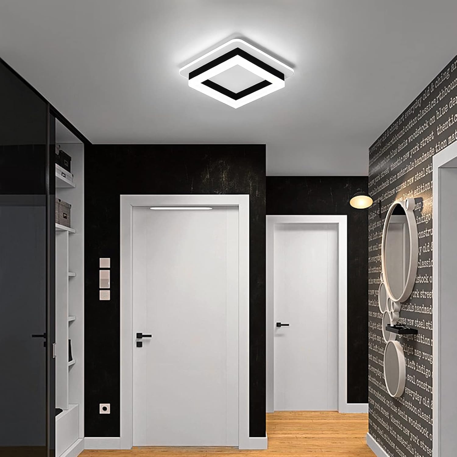 Square Modern LED Ceiling Light Fixture
