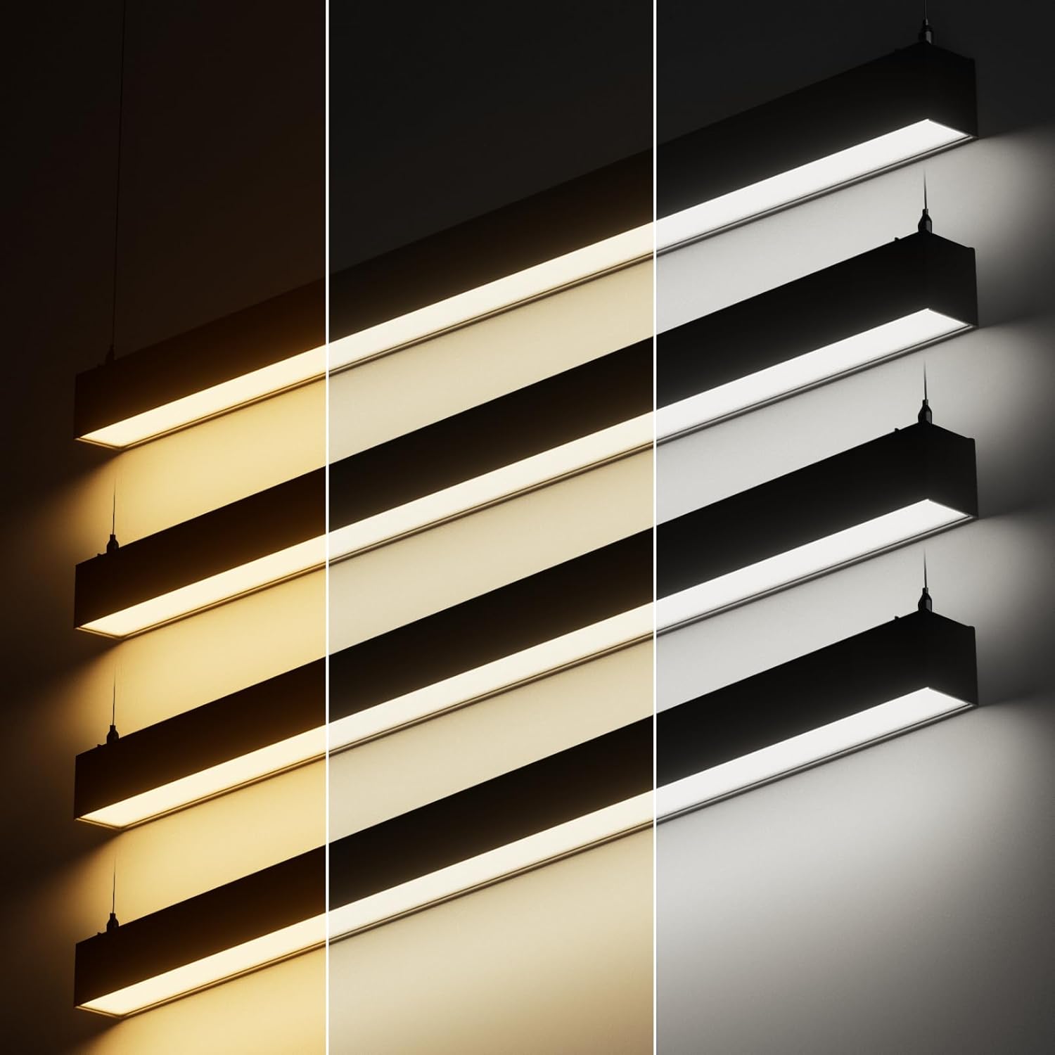 4FT Dimmable LED Linear Light – 3CCT, 4-Pack