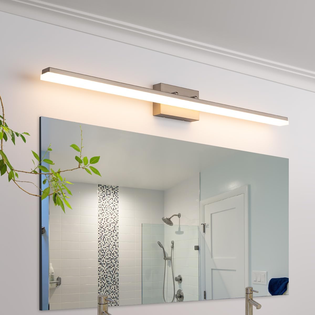 48" LED Vanity Light – Brushed Nickel, 46W