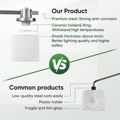 24" Brushed Nickel Vanity Light – 3-Light