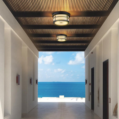 Motion Sensor Outdoor Ceiling Light – 2-Light