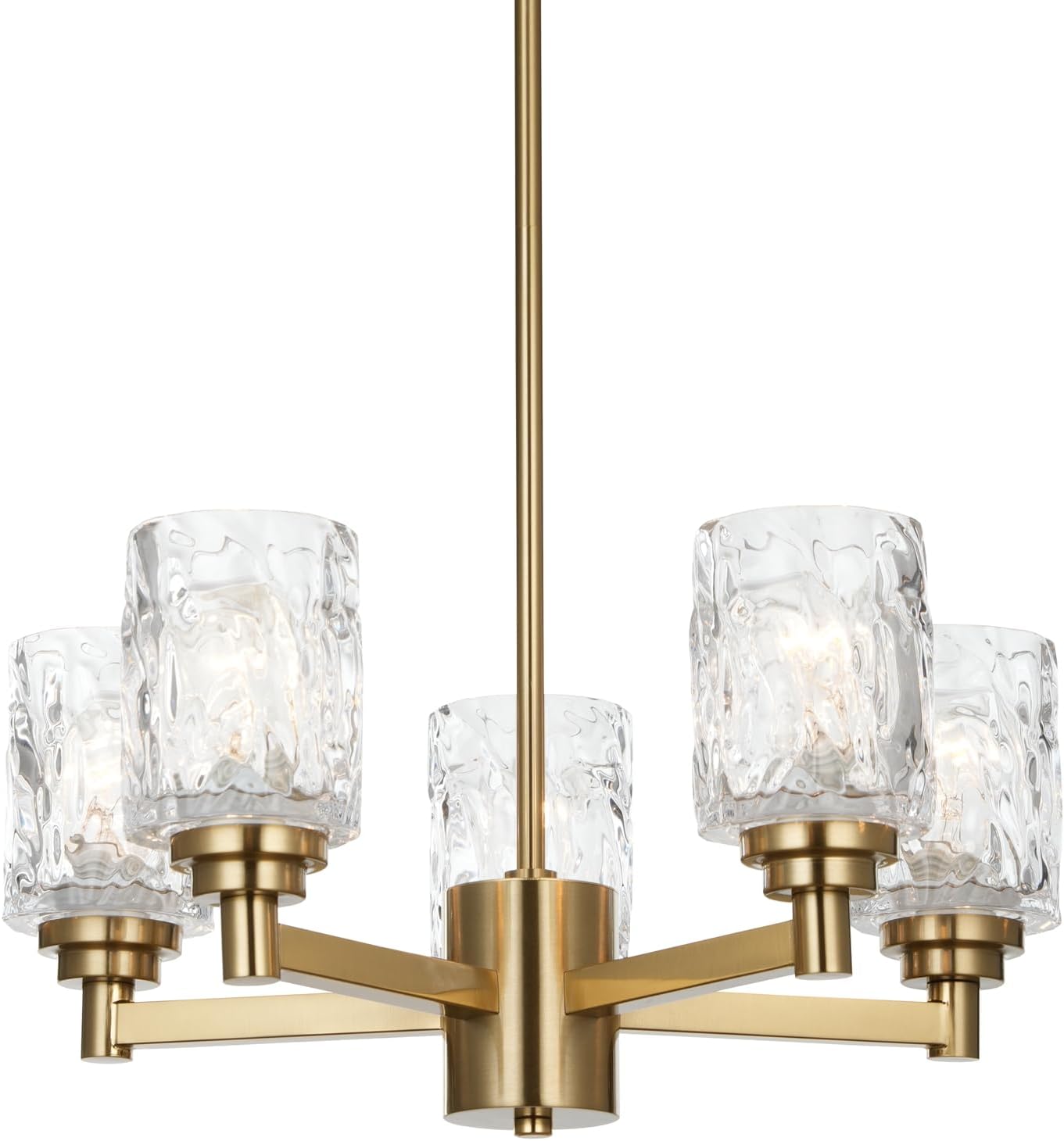 20" Brushed Brass Dining Room Chandelier
