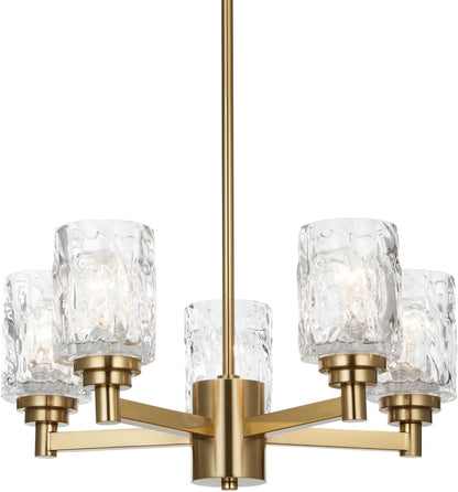 20" Brushed Brass Dining Room Chandelier