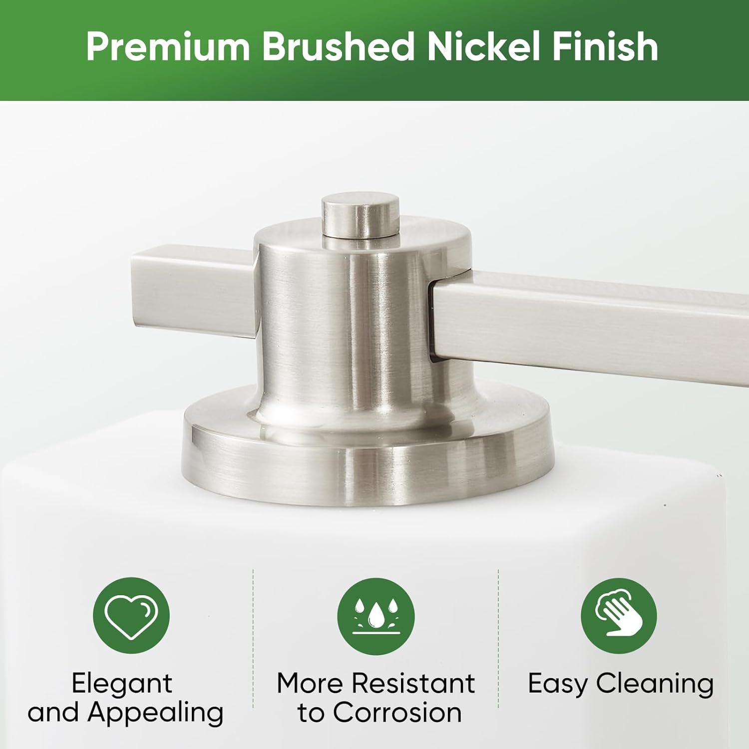 24" Brushed Nickel Vanity Light – 3-Light