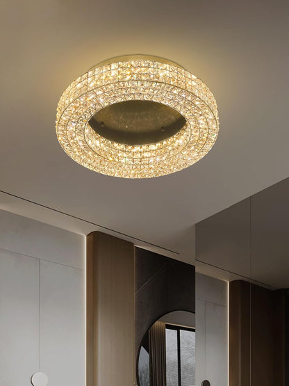 32” Modern Crystal LED Chandelier
