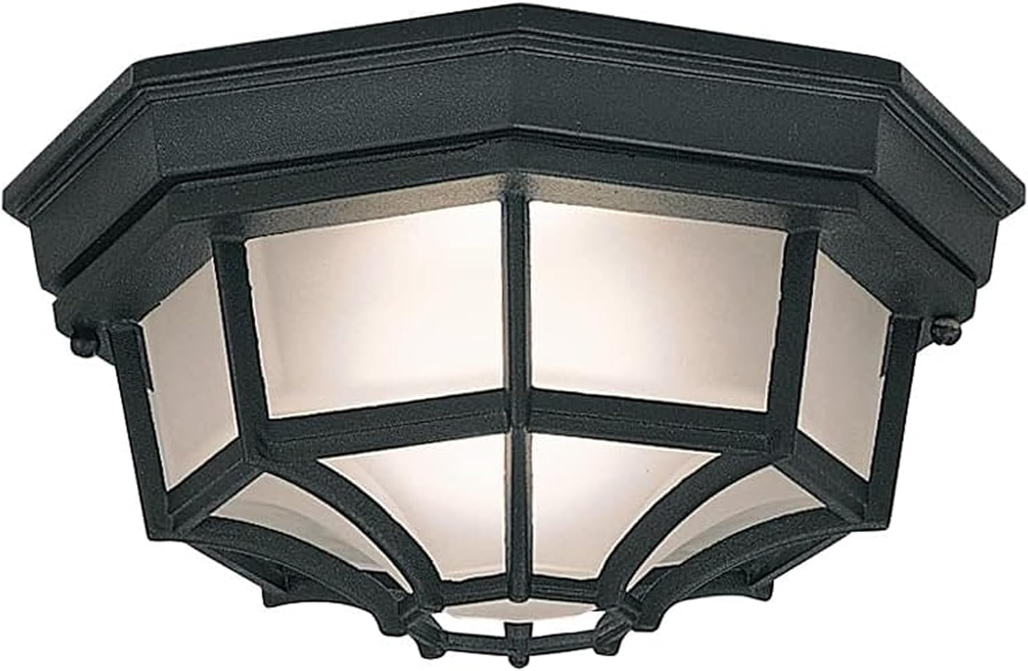 Builder Cast Outdoor Flush Mount – 10.5" Black