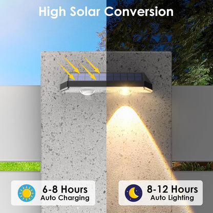 Solar Fence Lights – 8 Pack, 3 Color Modes